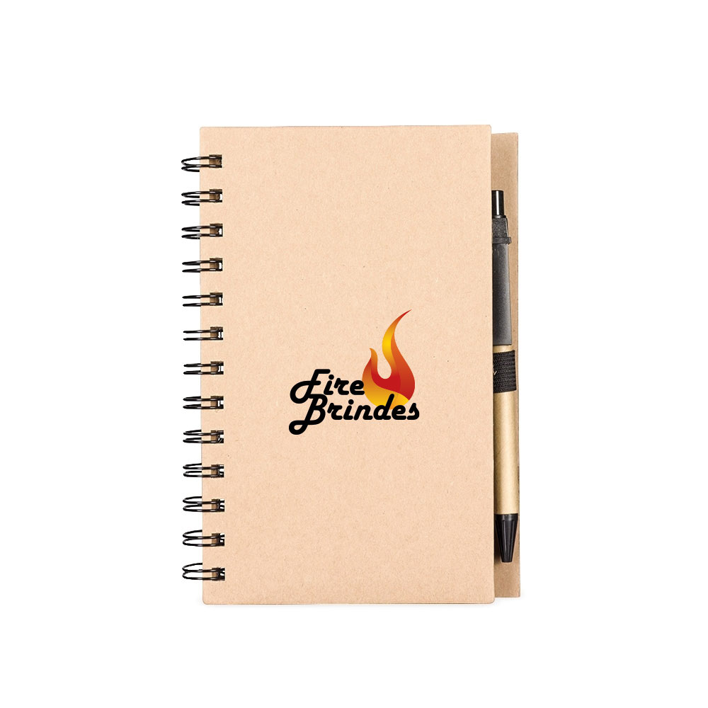 Caderno com Autoadesivos e Caneta