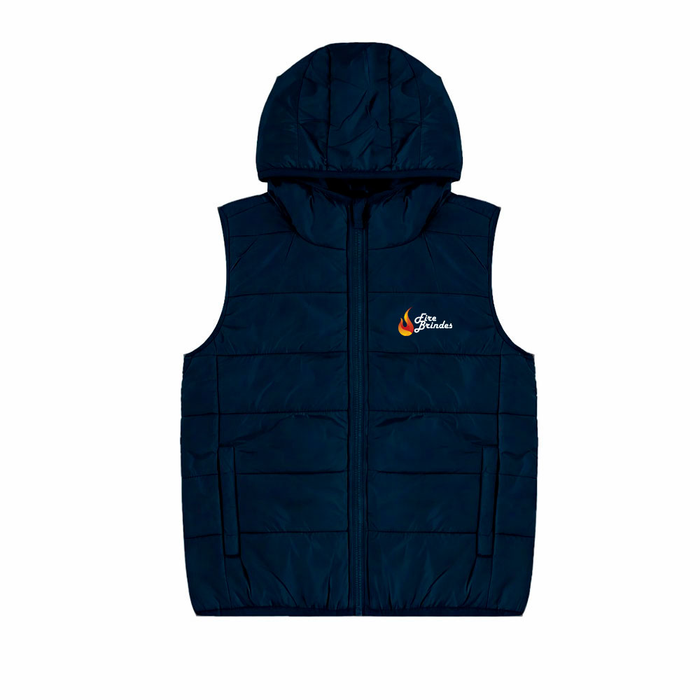 Colete Puffer com Capuz