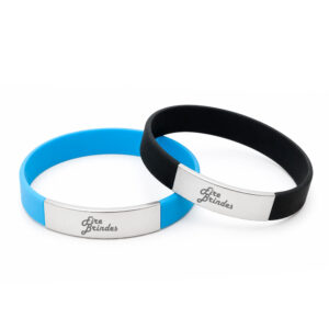Pulseira de Silicone e Metal
