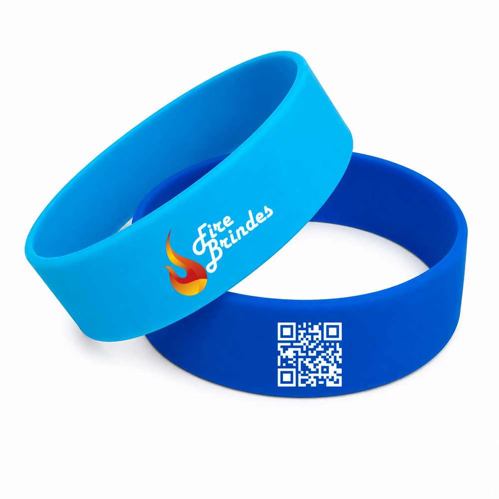 Pulseira de Silicone com QRcode