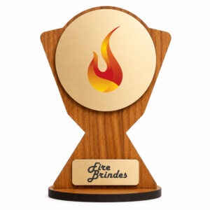 Troféu De Madeira Personalizado