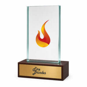 Troféu De Vidro Personalizado