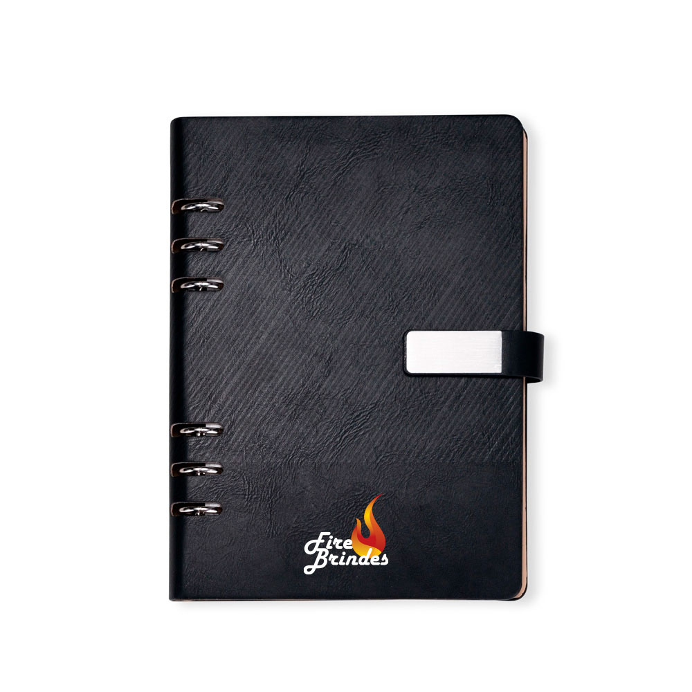 Agenda Fichário Couro Sintético